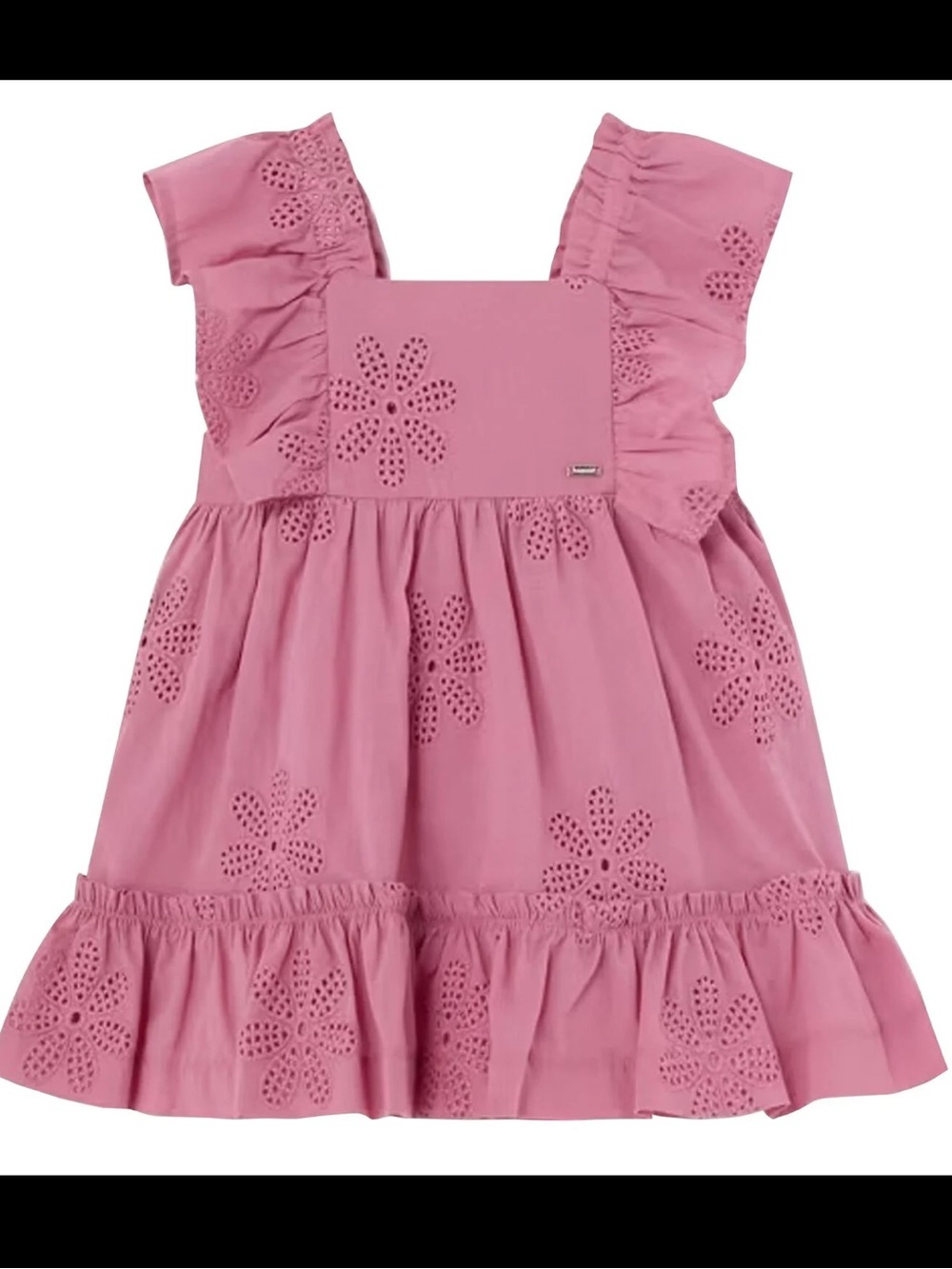 Mayoral Pink Embroidered Dress size 9 months